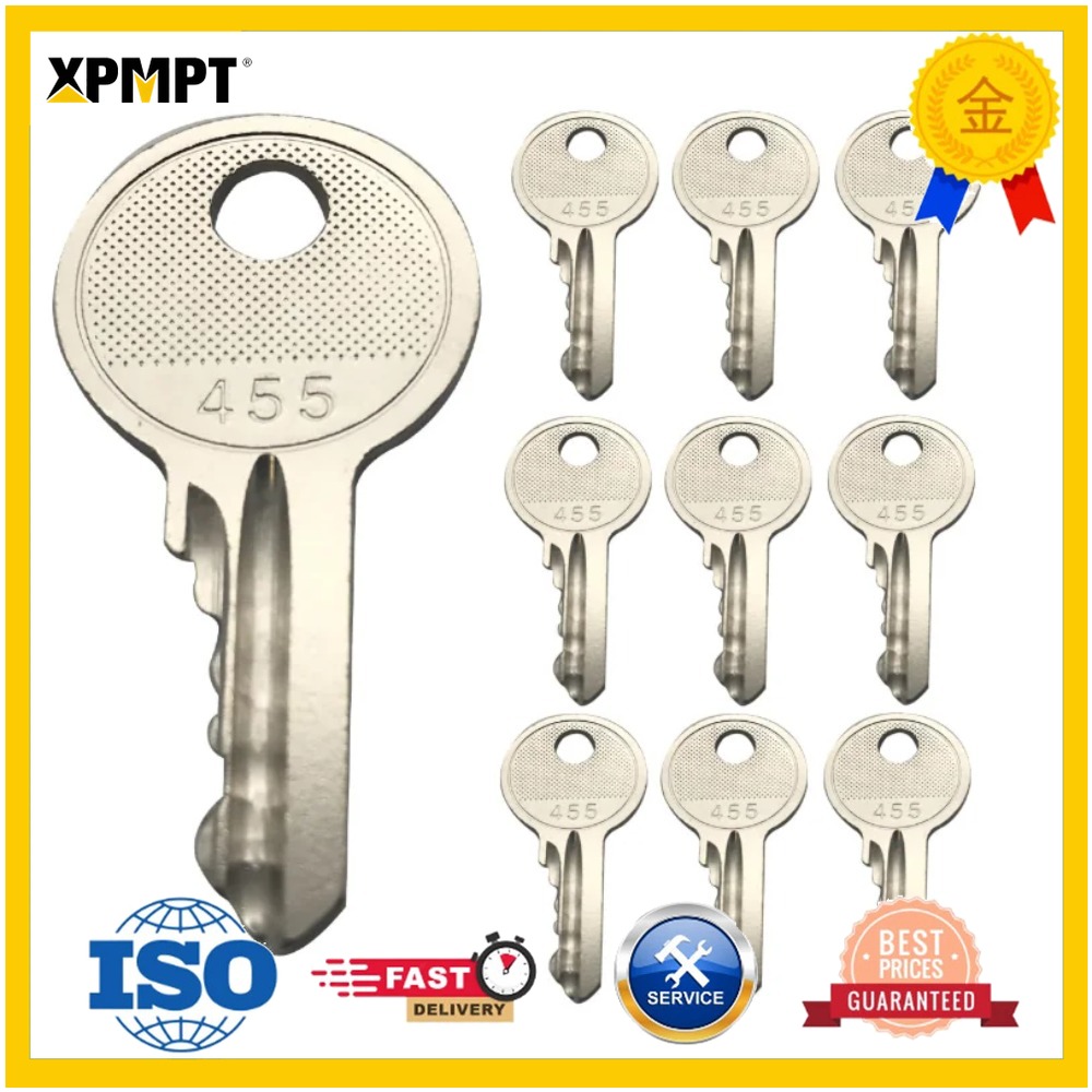 Heavy Equipment Forklift - 10pcs Ignition Keys 21982 21982GT 455