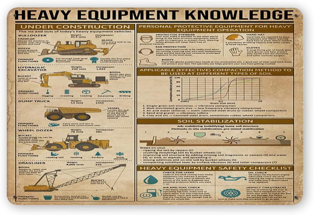 Heavy Equipment Knowledge Meta - Heavy Equipment Sign 评论和价格