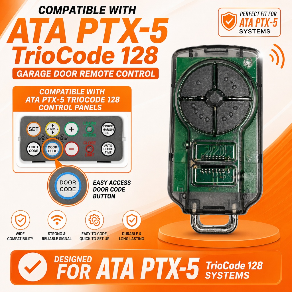 For ATA PTX5V2 Garage Door Rem - Heavy Equipment Garage 评论和价格