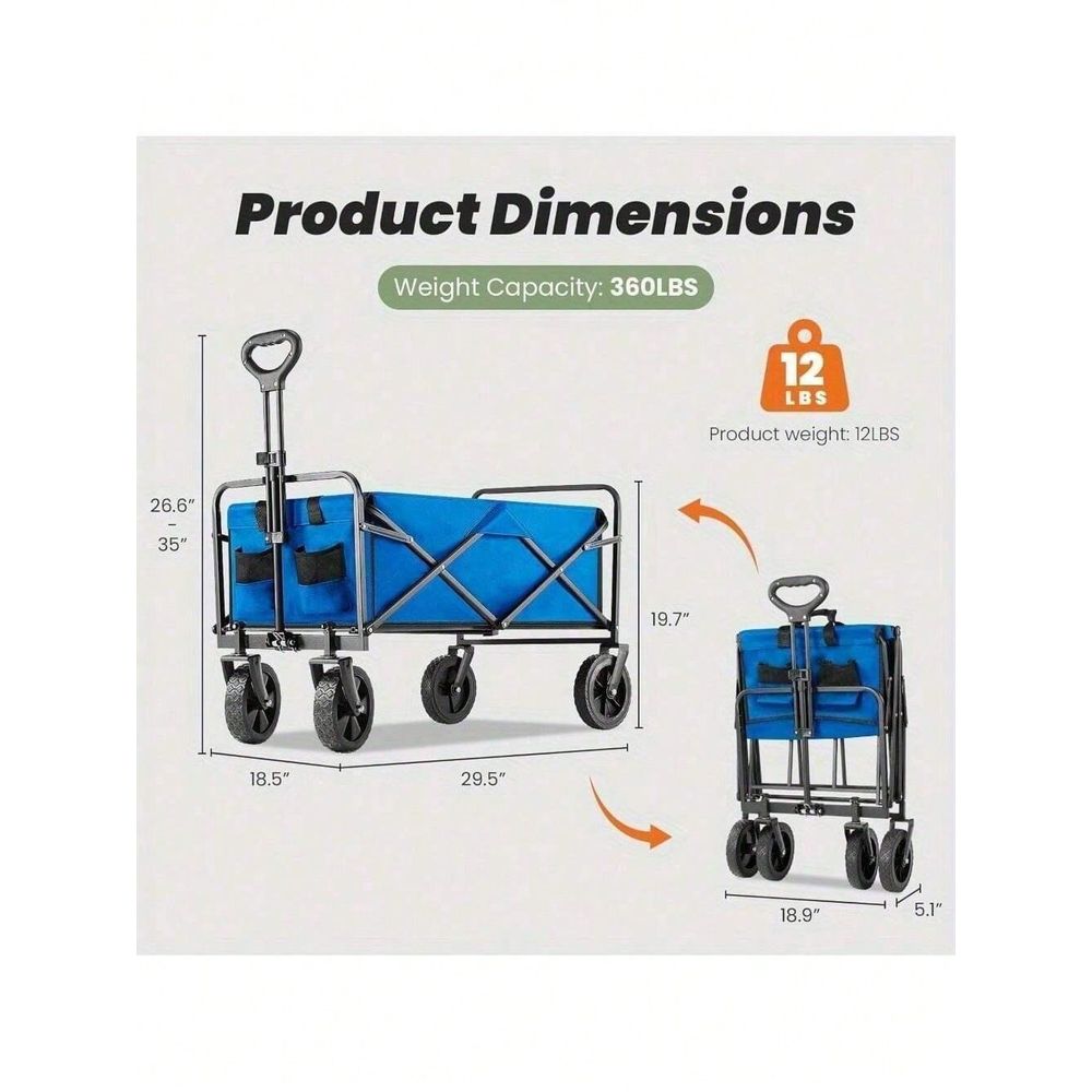 Heavy Duty Folding Utility Wag - Heavy Equipment Tires 评论和价格