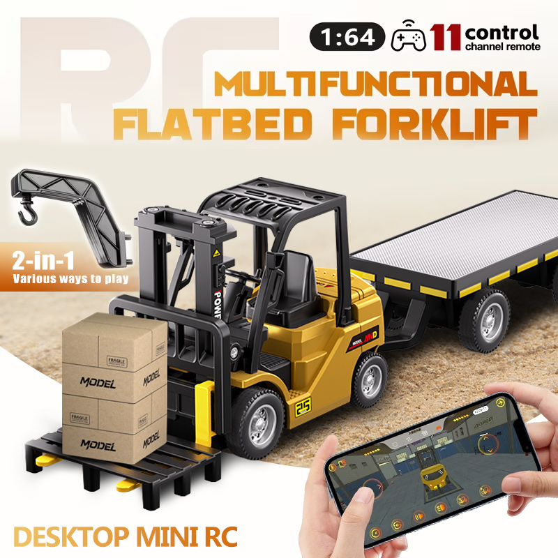 1:64 Mini Remote Control Forkl - Heavy Equipment Operation 评论和价格