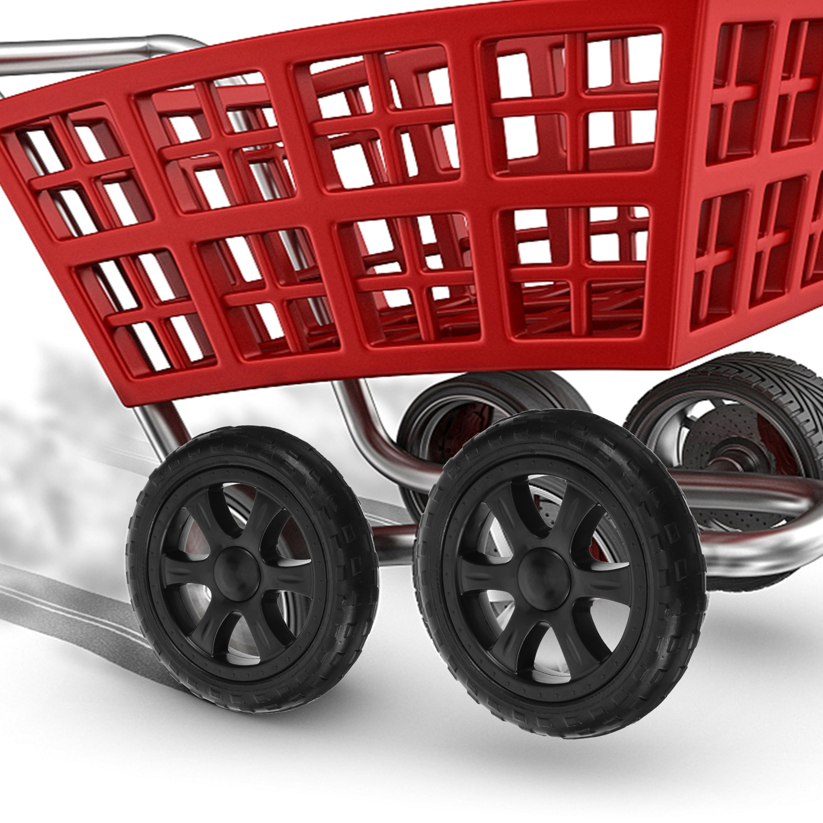 2Pcs Replacement Shopping Cart - Heavy Equipment Tires 评论和价格