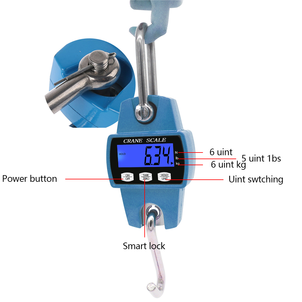 Digital Crane Scale 200kg 300k - Heavy Equipment Grader 评论和价格