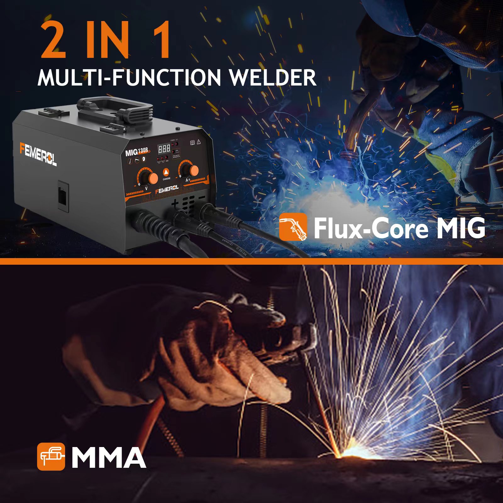 FEMEROL 2 In 1 MIG Welding Mac - Portable Welding Generator 评论和价格