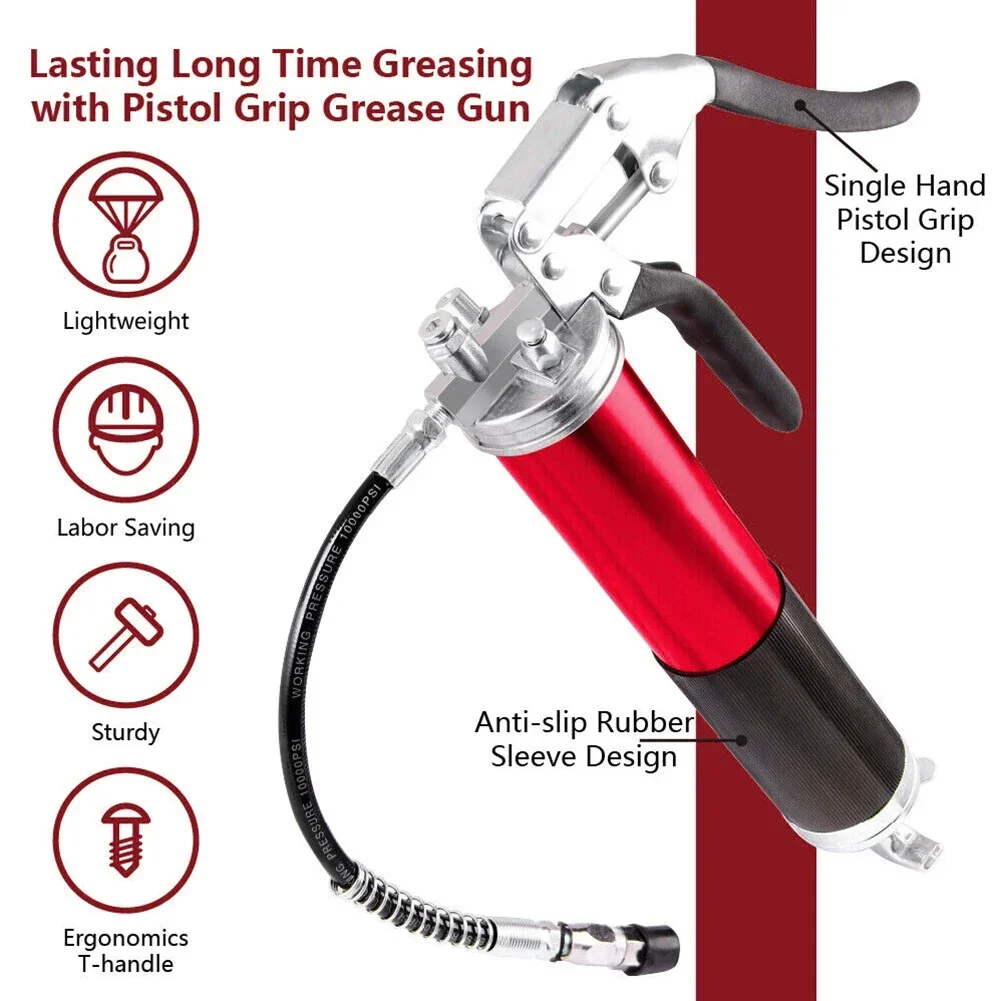 7000PSI Oil Grease Gun Kit Man - Grease For Heavy Equipment 评论和价格