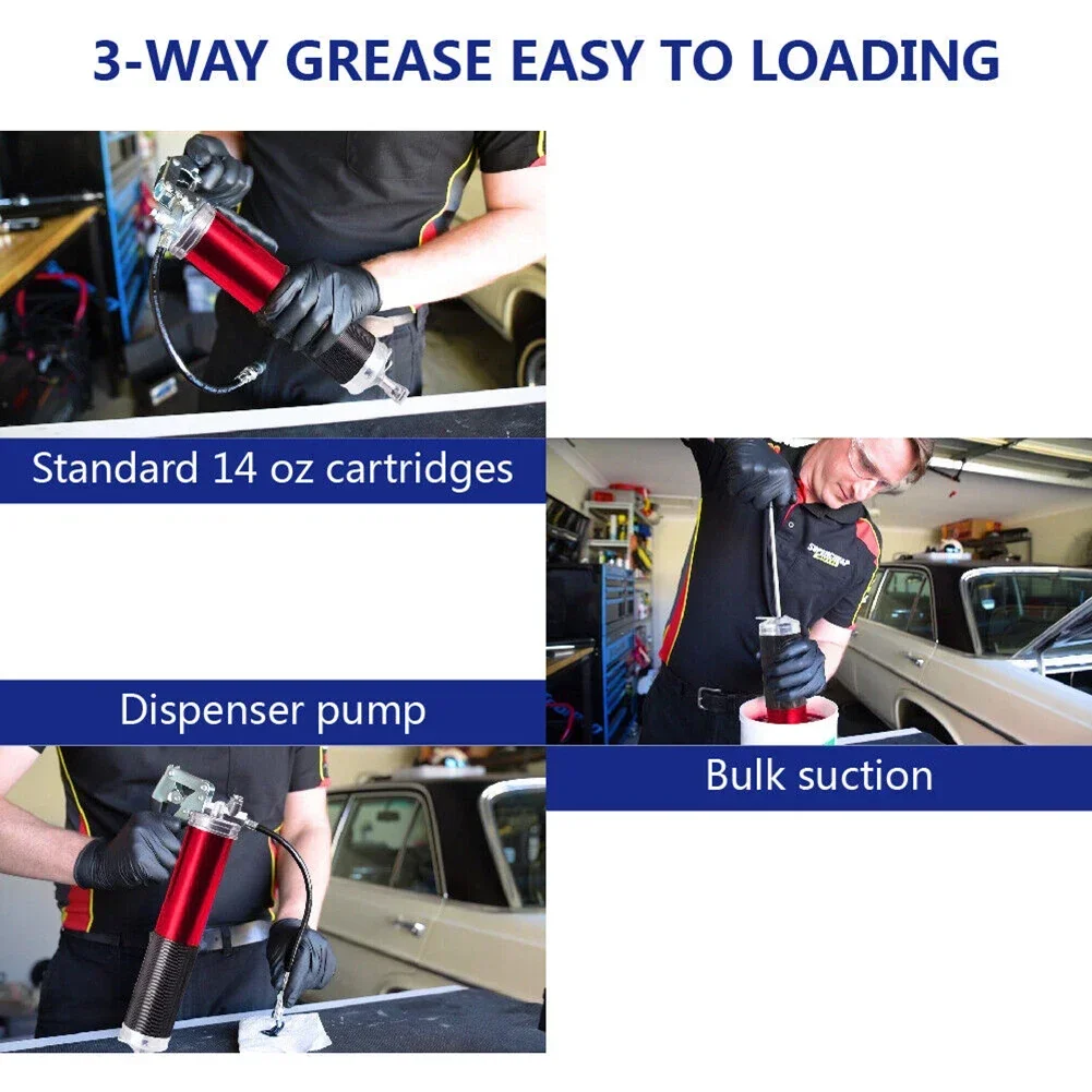 7000PSI Oil Grease Gun Kit Man - Grease For Heavy Equipment 评论和价格