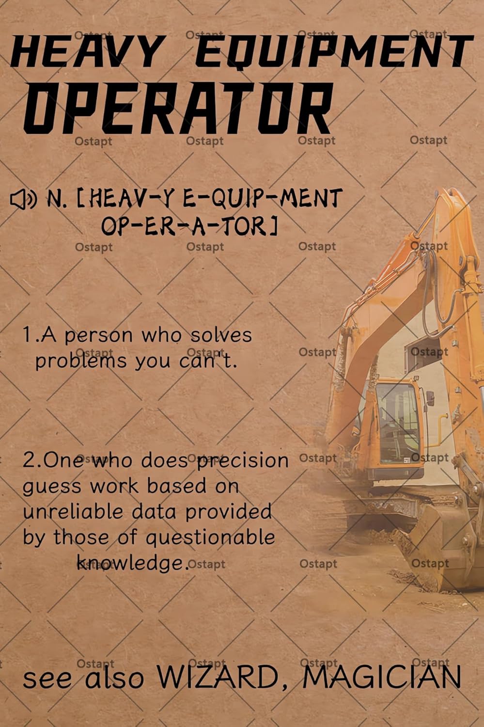 Excavator Heavy Equipment Oper - Heavy Equipment Sign 评论和价格